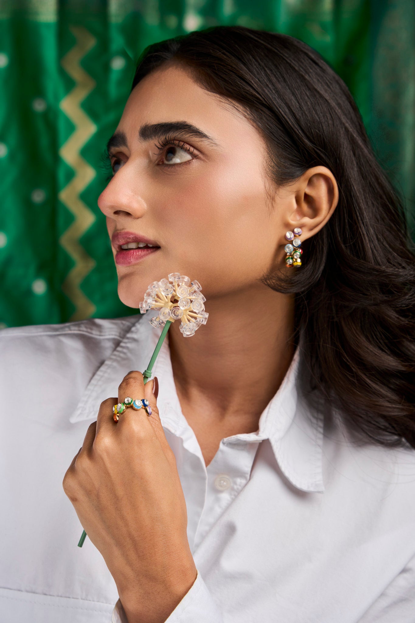 Mulitcolored Polki Ring