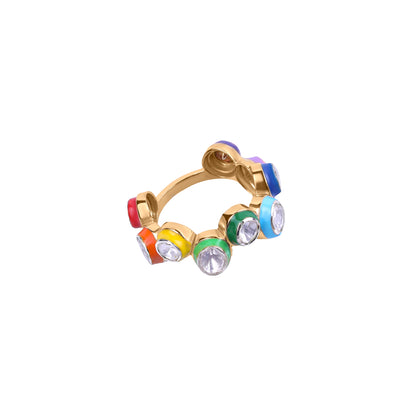 Mulitcolored Polki Ring