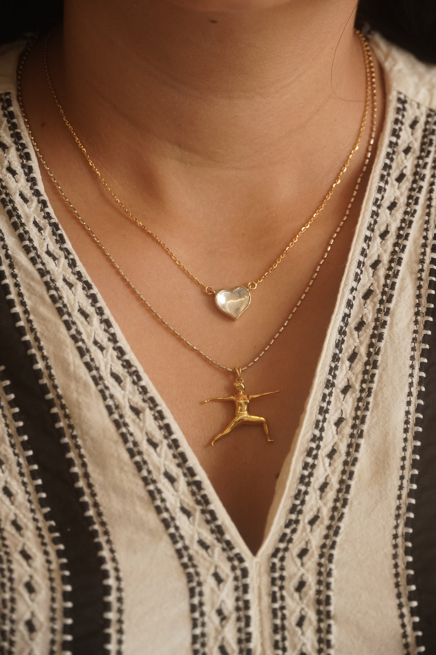 Heart Polki Necklace