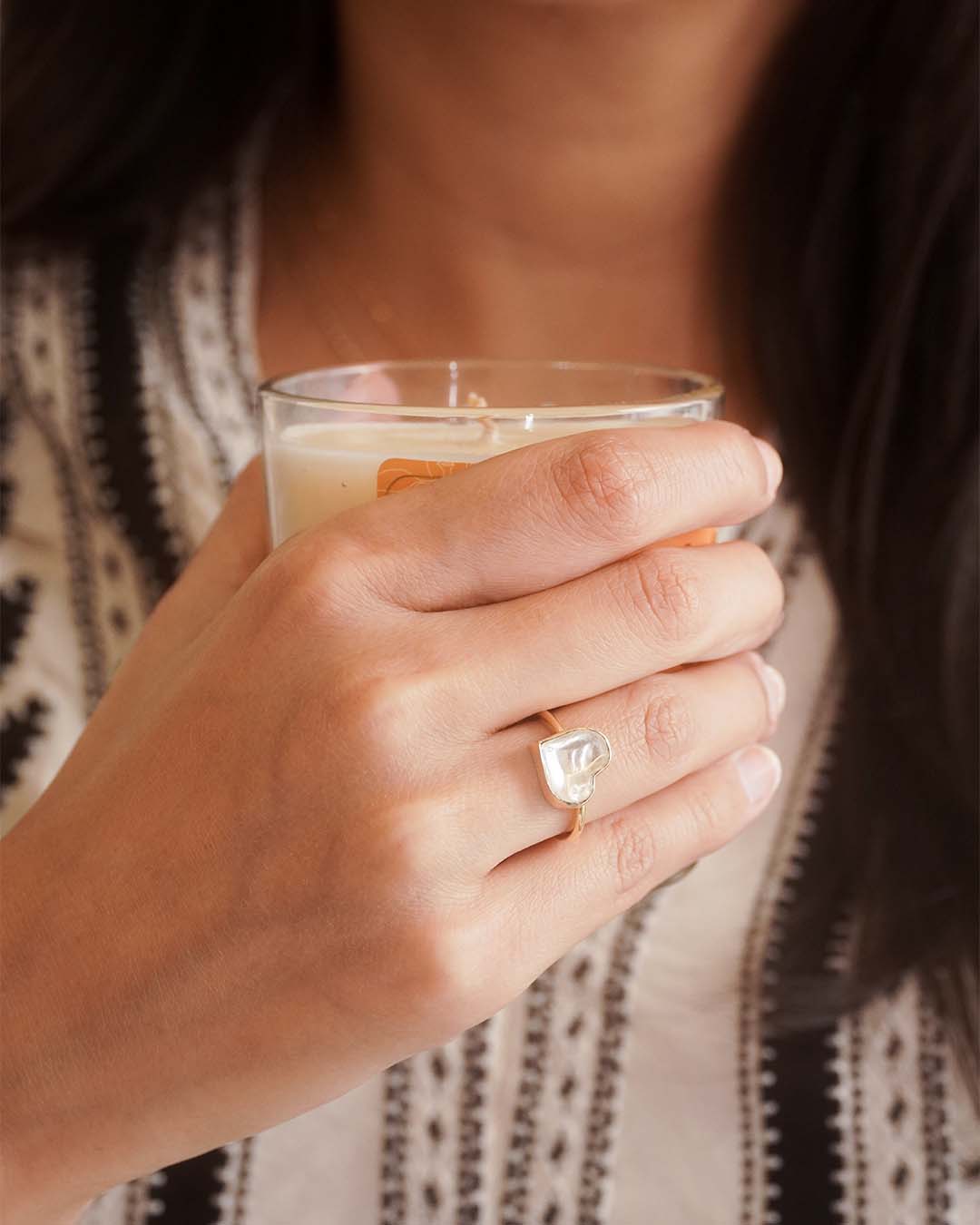 Heart Polki Ring