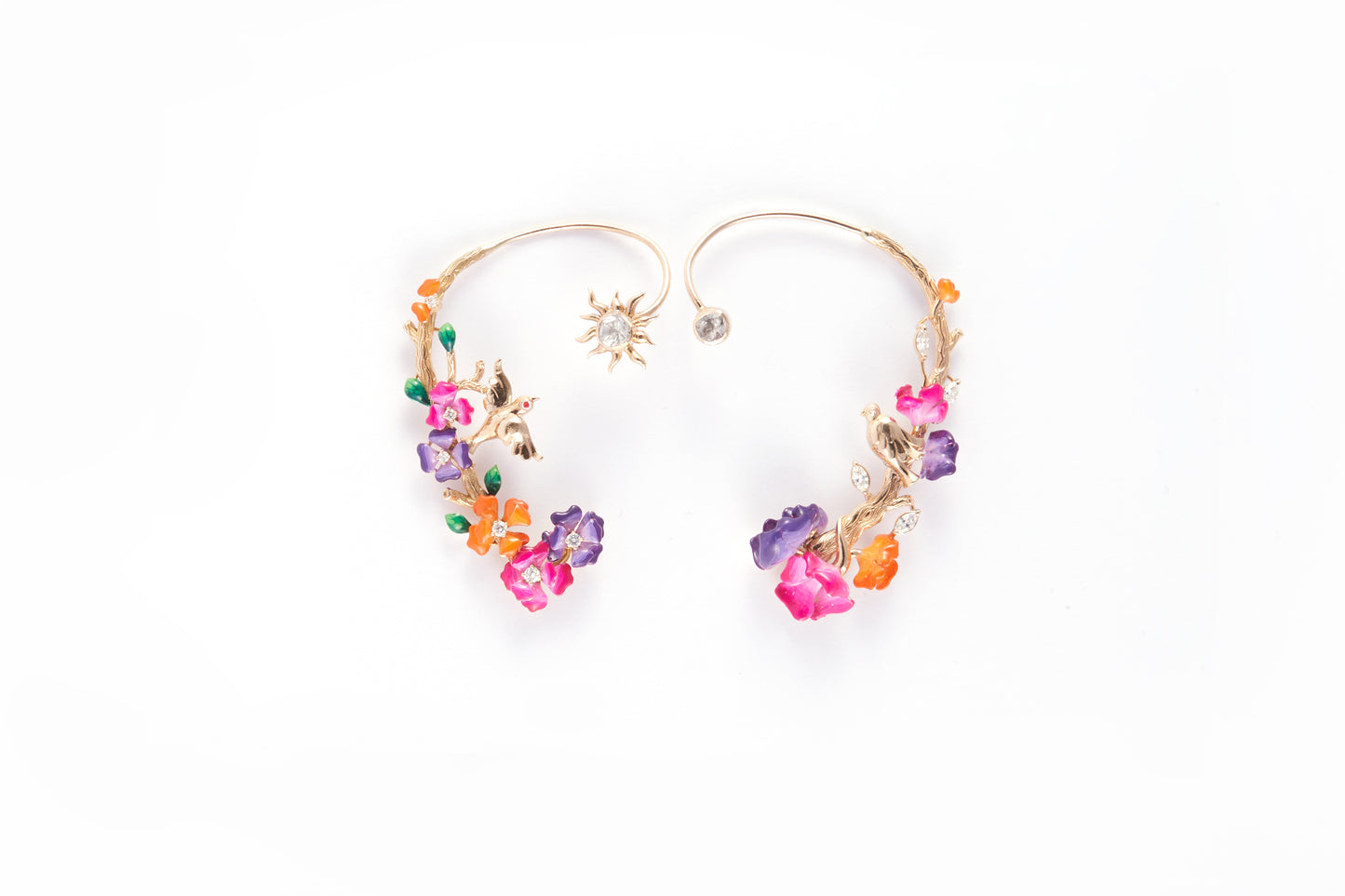 Din-Raat Ear Cuffs (Purple, Pink, Orange)