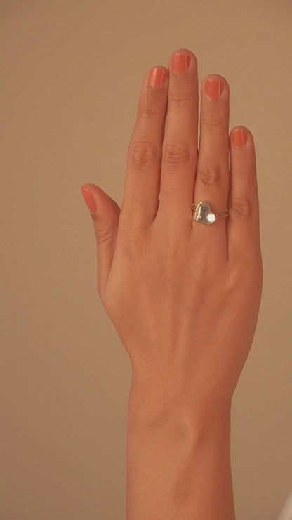 Heart Polki Ring